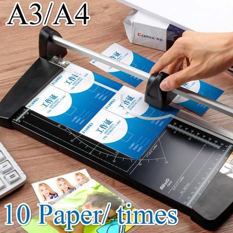 A4 A3 Precision Paper Cutter Paper Knife Photo Trim Diy Scrapbook Portable Alloy Cutting Tool Cutting Pad Home Office Supplies ► Photo 1/6