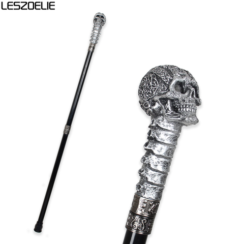 Resin Skull Head Handle Walking Stick For Man Fashion Decorative Walking Cane Women Vintage Metal Canes Men Luxury Walking Stick ► Photo 1/6