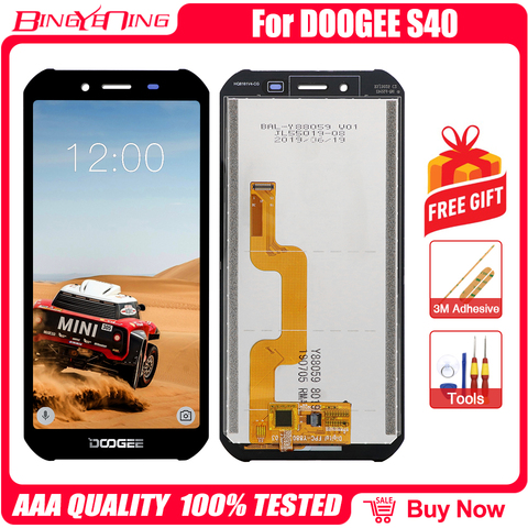 100% Original 5.5 inch LCD&Touch Screen Digitizer with frame Display module Repair Replacement Part For DOOGEE S40 Cellphone ► Photo 1/4
