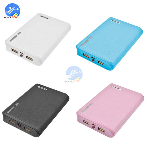 USB 4*18650 Power Bank Battery Box for Mobile Phone Charger DIY Shell Case 18650 Battery Storage Box Holder 4 Slot ► Photo 1/6