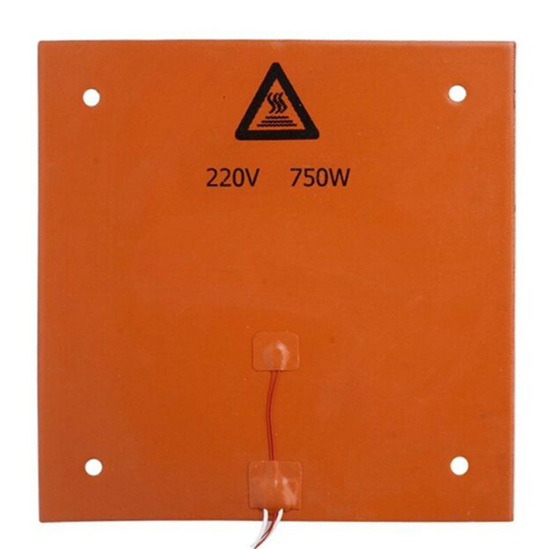 750W Silicone Heating Pad Flexible Waterproof For Creality CR-10 3D Printer Parts 310x310mm Silicone Rubber Heater Bed ► Photo 1/6