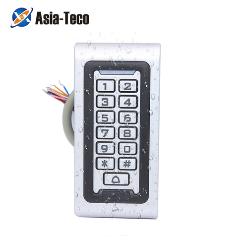 Waterproof Backlight RFID Door Access Control Reader Keypad 1000 Users door bell 125KHz EM Card door opener ► Photo 1/6