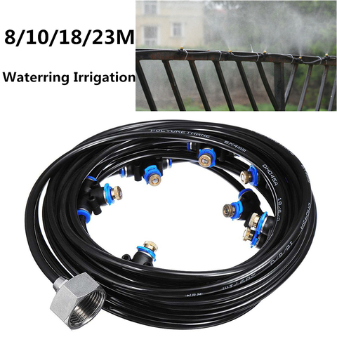 8/10/18/23M Fogger Water Spray Kits Waterring Irrigation Garden Nebulizer Outdoor Misting System water mist Greenhouse Garden ► Photo 1/5