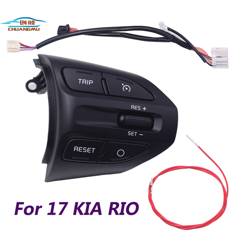 chuangmu Steering Wheel Button For KIA K2 RIO 2017 2022 RIO X LINE Buttons Bluetooth Phone Cruise Control Volume96720-H8520 ► Photo 1/6