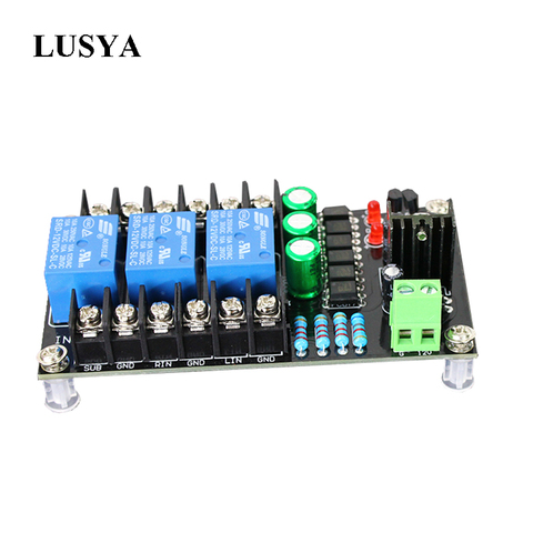 Lusya Class D 300W Digital Amplifier Speaker Protection Board 2.1 Channel Relay Protection Module Boot Delay DC Protect  F8-010 ► Photo 1/6