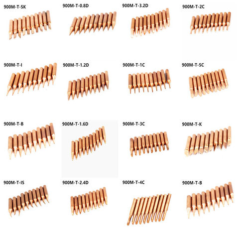 15 modles Lead-free 900M T Series Pure Copper Soldering Iron Tip Welding Sting For Hakko 936 FX-888D 852D Soldering Iron Station ► Photo 1/6