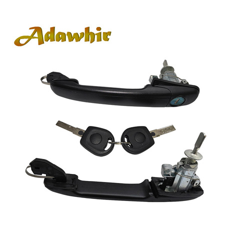 6K0837206 6K0837205 FRONT LEFT RIGHT DOOR HANDLE WITH LOCK BARREL FOR FORD GALAXY 1995-2006 33MM PIN LENGTH ► Photo 1/3