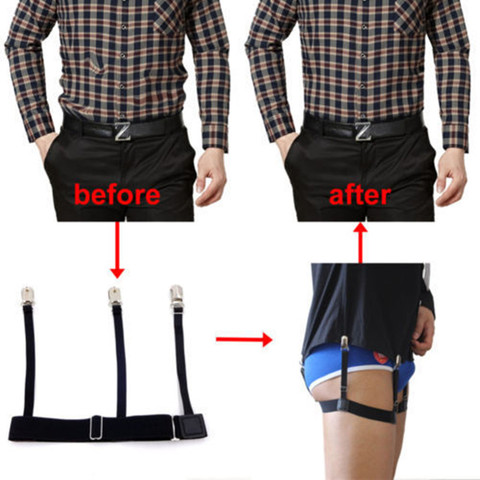 New men 2pcs/Pair S Holders Hidden Suspenders - Keeping Your Shirt Tucked In All Day nv ► Photo 1/6