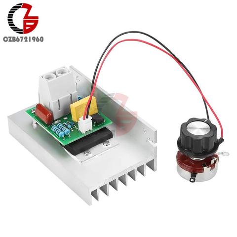 AC Motor Speed Controller 10000W 220V SCR Electric Voltage Regulator Dimmer Motor Speed Temperature Voltage Controller ► Photo 1/6