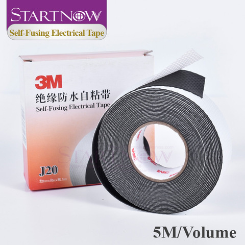 Original 3M J20 Self-Fusing Electrical Tape 5m/roll Anti 10kV High Voltage Rubber PVC Heat Resistant Waterproof Insulating Tapes ► Photo 1/5