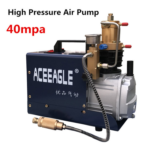 220V 1.8KW 40 Mpa Electric Air Compressor High Pressure Air Pump pneumatic Airgun PCP Inflator With High Pressure Safety Valve ► Photo 1/6