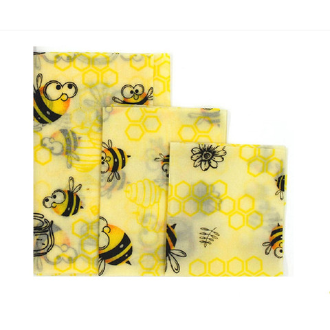 Beeswax food wrap - Reusable Bees Wax Paper Wrap Food Fruit Storage Zero Waste Sandwich Bags Food wrappers Animals Print ► Photo 1/6