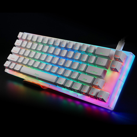 Womier 66 key Custom Mechanical Keyboard Kit 65% 66 PCB CASE hot swappable switch support lighting effects with RGB switch led ► Photo 1/6