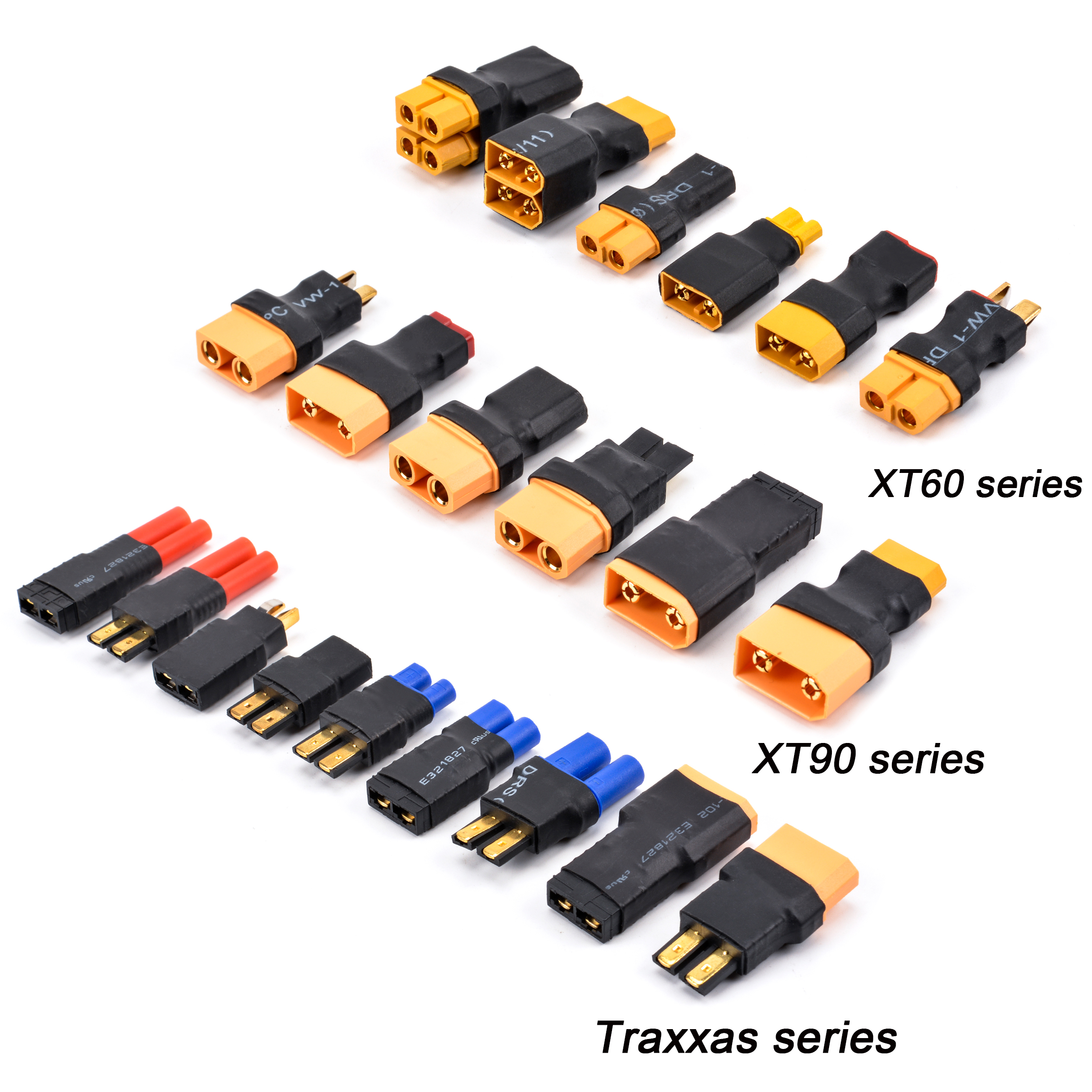 RC XT60 Male Female T-Plug  Connector Adapter Car Plane Lithium Battery 