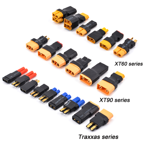 Adapter XT30 XT60 XT90 Traxxas T Plug Deans EC5 EC3  Female to Male HXT 4MM Connectors Plug RC Lipo Battery Control Parts DIY ► Photo 1/6