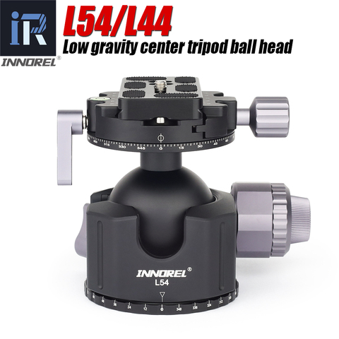 INNOREL L54/L44 Low gravity center tripod ball head Aluminum double panoramic heavy duty camera ball head Max load 30kg ► Photo 1/6