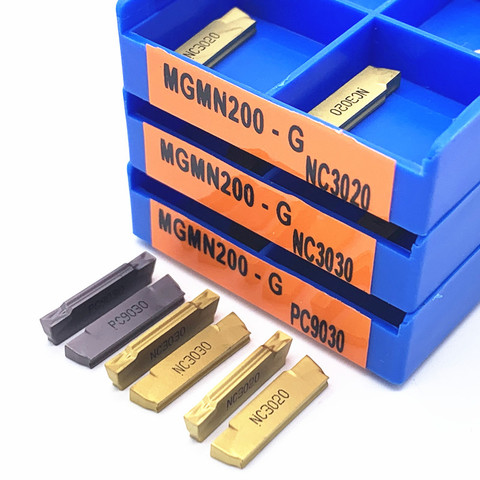 MGMN150 MGMN200 MGMN250 MGMN300 MGMN400 MGMN500 G NC3020 3030 PC9030  grooving carbide inserts  Parting and grooving tool ► Photo 1/6