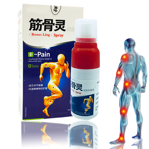 Pain Relief spray Rheumatism Arthritis, Muscle Sprain Knee Waist Pain, Back Shoulder Spray Tiger Orthopedic Plaster ► Photo 1/6
