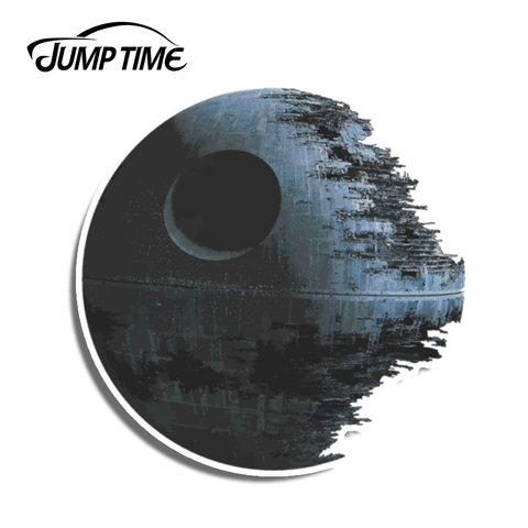 Jump Time 13cm x 13cm For DEATH STAR ARTWORK Star Wars Funny Car Stickers Laptop Waterproof Vinyl Cartoon Decals Window Car Wrap ► Photo 1/3