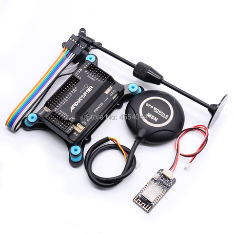 APM2.8 APM 2.8 flight controller Ardupilot+Wifi Radio Telemetry Module+M8N GPS built-in compass +gps stand+shock absorber ► Photo 1/6