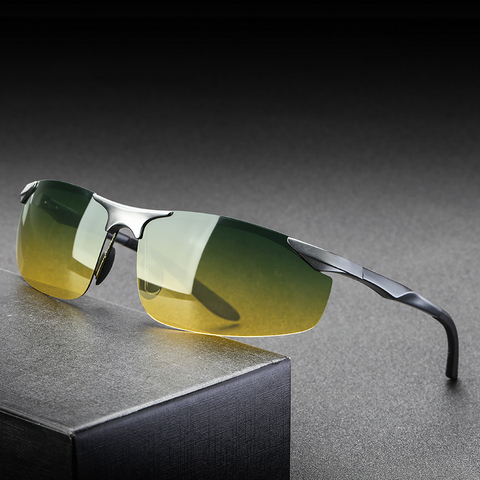 Sunglasses Aluminum Polarized Lens Day Night Driver Sun Glasses Male Sun Glasses For Men Eyewear Accessories UV400 Dropshipping ► Photo 1/6