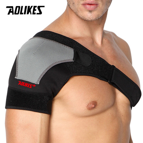 AOLIKES 1PCS Back Support Adjustable Bandage Protector Reinforced Functional-training-equipment Single Shoulder Strap ► Photo 1/6