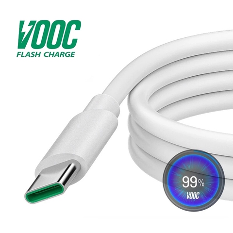 5A Super Flash VOOC charger cable For OPPO Realme 6 Pro/Realme XT 730G/Realme X50m 5G/Find X2 Neo/ Realme 6S/Realme X3 SuperZoom ► Photo 1/6