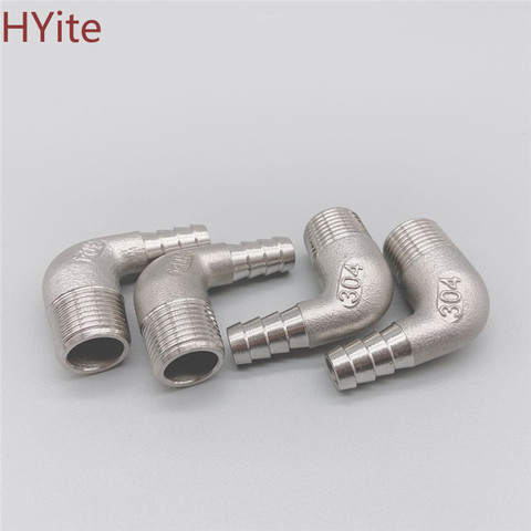 Buy Online 8mm 10mm 12mm 14mm 15mm 16mm mm 25mm 32mm Hose Barb X 1 4 3 8 1 2 3 4 1 Bsp Male 304 Stainless Steel Elbow Pipe Fitting Alitools