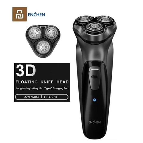 Youpin Enchen Blackstone Rechargeable Electric Shaver 3D Triple Floating Blade Heads Shaving Razors Men Beard Trimmer Machine ► Photo 1/6