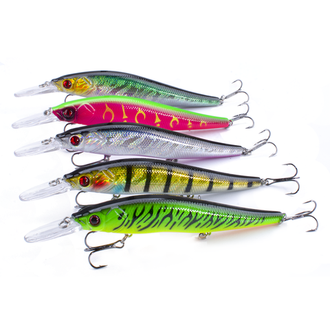 SEALURER Minnow Fishing Lure 11.5cm/14cm Artificial Hard Bait Bass Wobblers Lures Crankbait Pike Treble Hooks tackle ► Photo 1/6