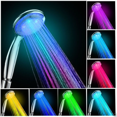 LED Shower Head Digital Temperature Control Shower Sprayer лейка для душа 3 Spraying Mode Water Saving Shower Filter Chuveiro ► Photo 1/6