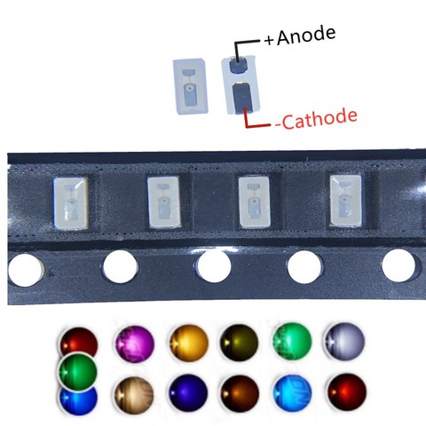 100pcs New 3014 0.1W 3.0 * 1.4 MM 2.0-3.2V Red/Green/Blue/White/Yellow Ice Blue Pink Warm White SMD LED kit ► Photo 1/6