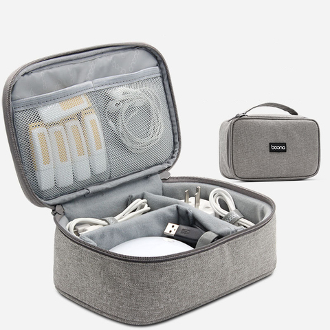 TUUTH Cable Storage Bag Travel Electronics Organizer Notebook Digital Storage Bag For Earphone U Disk USB Charger Power Bank ► Photo 1/1