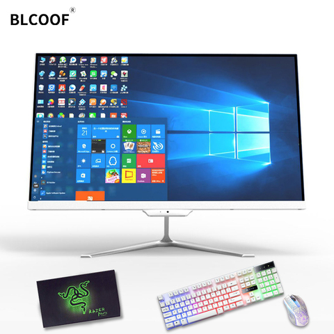 Intel I3/I5/I7 Dual-core 8G RAM 120 gb SSD With optical drive 23.8 Inch  computer Office Desktop All-in-one PC Support WiFi ► Photo 1/1