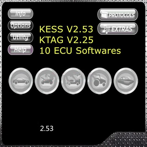 New Ksuite V2.53 Software For Kess V2 V5.017 EU Online Version KTAG V2.25 SW 2.53 Add New Car 20GB Tuning Remaps ECU Programmer ► Photo 1/1