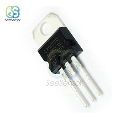 5Pcs/lot L7812CV TO-220 L7812 LM7812 7812 Positive-Voltage Regulators IC 12V 1.5A TO-220 Transistor ► Photo 1/4