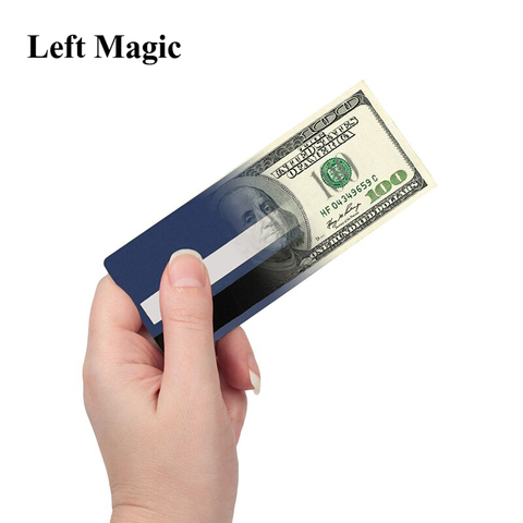 Cash Or Credit Card Magic Tricks Money To Credit Card Magic Props  Close Up Street Illusion Gimmick Mentalism Puzzle Toy Magia ► Photo 1/1