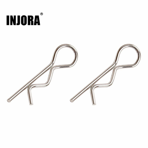 50Pcs Metal Body Shell R Clips Pin for 1/10 RC Model Car SCX10 HSP Redcat HPI Himoto Traxxas Spare Parts ► Photo 1/5