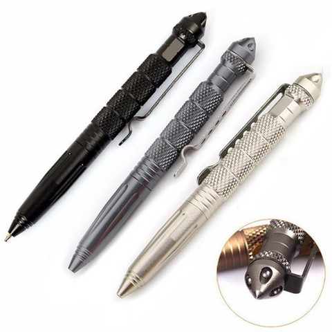 Buy Online Military Tactical Pen Self Defense Weapons Aluminum Alloy Defence Kit Outdoor Multipurpose Emergency Glass Breaker Survival Tool Alitools