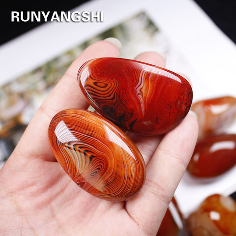 30-50g Madagascar Natural Sardonyx Agate Crystal Tumbled stone Silk Agate Mineral Specimen Polished Reiki healing Decor ► Photo 1/6