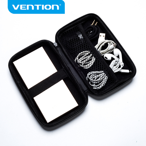 Vention Storage Case Power Bank Case Box for 2.5 Hard Drive USB Cable Headphone Case External Storage Carrying SSD HDD Case ► Photo 1/6