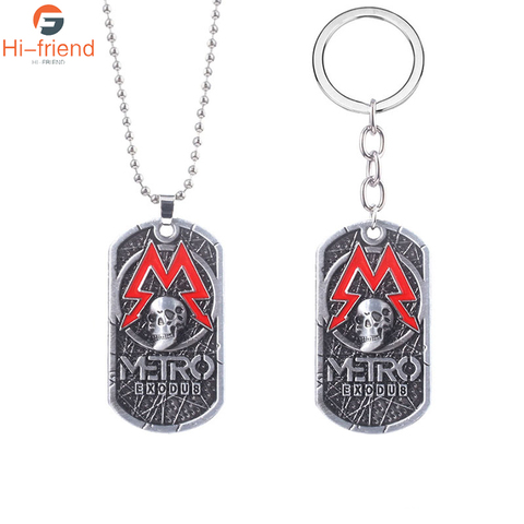 PC Game Metro Exodus 2033 Metal Necklace Man Charm Souvenir Tag Mode Games  Gift ► Photo 1/6