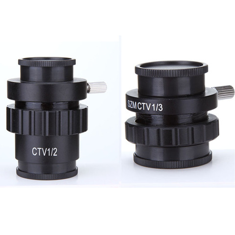 SZM CTV 1/2 1/3 1X Adapter 0.3X 0.5X C mount Lens Adapter For Trinocular Stereo Microscope HDMI VGA USB Video Camera ► Photo 1/6