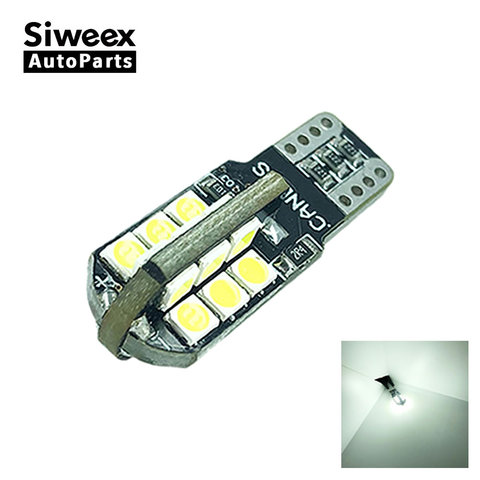 1 Pcs W5W T10 24 SMD 3030 Car LED Lamp Canbus Error Free Parking Lights License Plate Light Bulbs Car-styling White 12V ► Photo 1/5