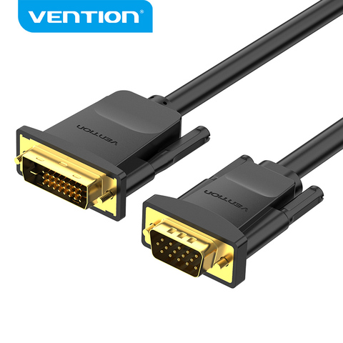 Vention DVI to VGA Cable Converter 1080P 60HZ DVI-D 24+1 Pin Male to VGA Male Adapter for HDTV Monitor Projector DVI D VGA Cable ► Photo 1/6