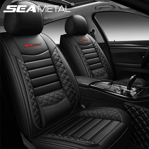Universal Car Seat Covers Four Seasons Front/Rear/Full Cars Seat Cover Set Auto Accessories Textured Seat Pad Protector Mats ► Photo 1/6