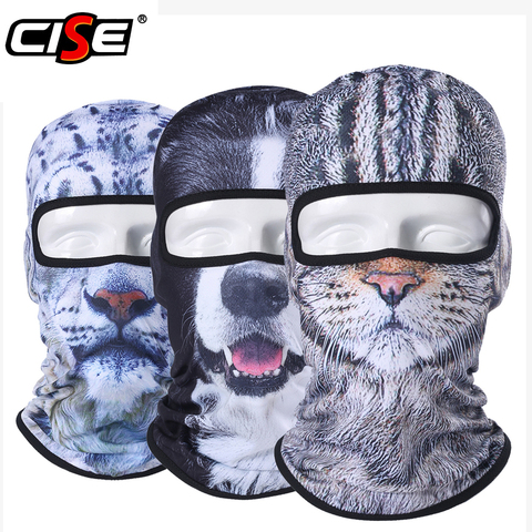 Balaclava Motorcycle Full Face Mask 3D Animal Cat Dog Hats Helmet Windproof Breathable Paintball Snowboard Cycling Ski Men Women ► Photo 1/6