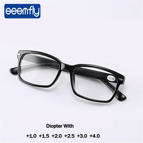 seemfly Ultra Light Reading Glasses Men Women Eyeglasses Unisex Presbyopia Eyewear With 1.0 1.5 2.0 2.5 3.0 3.5 4.0 Diopter ► Photo 1/6