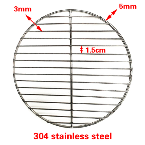 Non-Stick 304 Stainless Steel  Round BBQ Mesh Mat Grid  Home Roast  Bacon Grill Tool Iron Nets Barbecue Accessories ► Photo 1/5