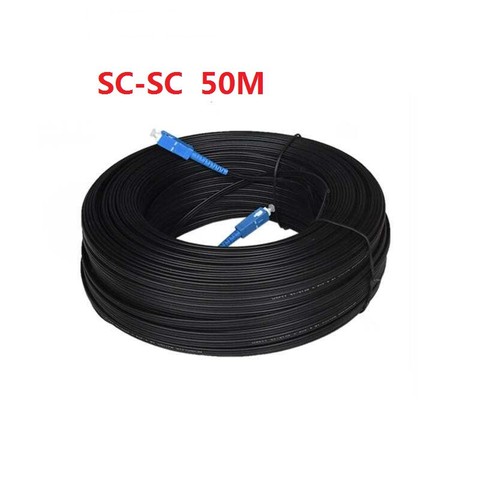Outdoor Drop Cable  Fiber Optic Drop Cable Single Mode Simplex Outdoor Fiber Optic Patch Cord Optical Patch Cable ► Photo 1/6